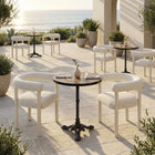 Zuo - Sunbath Chaise de salle à manger - Blanc - Ensemble de 2-Supporte jusqu'à 350 lb