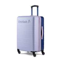 Reebok - Valise à roulettes pivotantes à coque rigide 26 po Double Dribble - Lilas-Roulettes pivotantes à 360° pour un déplacement fluide, silencieux et sans effort