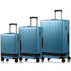 CHAMPS - Ensemble de bagages extensibles  3 pièces - à parois rigides Collection Fresh II - Bleu-Materieau Polycarbonate