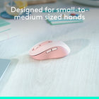 Logitech Signature M650 Souris Sans Fil - Rose-Améliorez Votre Confort : Cette souris offre de longues heures de confort grâce à une forme à contours, un placement doux pour le pouce et des côtés en caoutchouc pour que la main reste en place