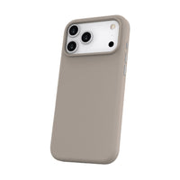 TUFF8 - Étui GlideAir Mag Gris iPhone 17 Pro Max-Extérieur doux au toucher : finition soyeuse, agréable à tenir et offrant une bonne prise