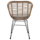 Manhattan Comfort - Ensemble de salon de patio moderne Antibes pour 2 personnes avec table d’appoint - beige et gris - lot de 3-Pieds métalliques géométriques et originaux pour design et durabilité