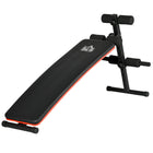 Soozier - Banc de musculation pour abdominaux pour exercice à domicile, noir-Banc d'exercice courbé parfait pour les abdos et les entraînements du tronc, facile pour travailler la taille, les abdominaux, les jambes et les bras, brûler des calories et tonifier les muscles grâce à une routine quotidienne 