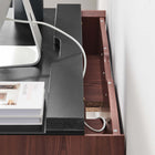 Modway - Kinetic Support mural de 38" Bureau - Black Cherry-Capacité de poids : 130 lbs.