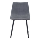 Zuo - Daniel Chaise de salle à manger - Gris - Ensemble de 2-Tissu confortable et durable