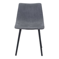 Zuo - Daniel Chaise de salle à manger - Gris - Ensemble de 2-Tissu confortable et durable