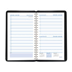 Staples - Agenda quotidien 2027 - 8 po H x 4 7/8 po l - noir - bilingue-Le format quotidien permet à l'utilisateur de planifier sa journee sur une seule page
