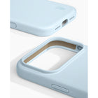 Ideal of Sweden - Étui Silicone MagSafe Bleu Clair pour iPhone 17 Pro-Rebords surélevés pour protéger l'appareil photo et l'écran