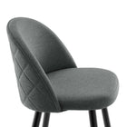 Modway - Cordial Tissu Tabourets de bar - Gris - Ensemble de 2-9