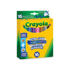 Marqueurs lavables à trait large ultra-propres Crayola, ensemble de 16-Les marqueurs non toxiques les plus lavables au monde, avec une formule ultra-propre qui se lave facilement de la peau et de la plupart des vêtements et murs peints