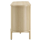 Modway - Cadence 63" courbé Buffet - Chêne-Assemblée requise