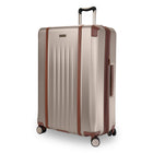 Ricardo Beverly Hills - Montecito 2.0 Grande Valise Rigide de 29 po - port USB - Champagne-Poignée télescopique ergonomique avec prise moulée confortable - Facilite les déplacements dans les aéroports, les hôtels et les rues achalandées, tout en offrant plus de confort