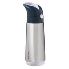 b.box - Bouteille Isotherme - 500ml - Rose Indigo-Couvercle avec paille étanche et bouton-poussoir adapté aux petites mains