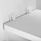 HOMCOM - Armoire à pharmacie murale avec miroir et deux portes - blanc-Couleur : Blanc  
