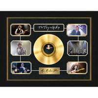 The Tragically Hip Man Machine Poem Band Collage With Gold LP - Impression encadree - 28" x 38"-Qualité supérieure - music memorabilia