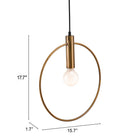 Zuo - Lampe plafonnier Irenza - Laiton-8