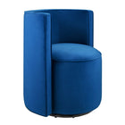 Modway - Della Performance Velvet Tissu Chaise pivotante - Marine-Chaise pivotante d’accent