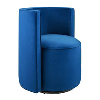 Modway - Della Performance Velvet Tissu Chaise pivotante - Marine-Chaise pivotante d’accent