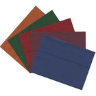 JAM Paper - Enveloppes invitation de format A7, 5,25 x 7,25 po, couleurs variées, 125/pqt (6391A7DBGORB)-Assortiment d’enveloppes A7 de couleurs foncées : bleu présidentiel, vert foncé, orange foncé, rouge foncé et bourgogne