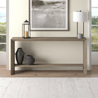 Hudson&Canal - Console Osman 64" L - Chêne gris vieilli-Nettoyer avec un chiffon doux et sec, sans produits chimiques agressifs ni produits de nettoyage abrasifs