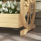 Outsunny - Jardin surélevé à 3 niveaux - naturel-Fabriqué en bois de sapin et conçu pour être placé à l’extérieur
