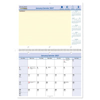 AT-A-GLANCE – Calendrier mural/de bureau mensuel QuickNotes 2027 – 8 po H x 11 po l – bilingue-Format des pages : 8 po H x 11 po l