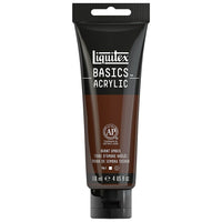 Liquitex Basics – Peinture acrylique 1046128, ombre brûlée, tube de 118 ml-Formulée avec des pigments de qualité artistique sur lesquels l'artiste peut compter