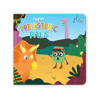 Glo Pals - Bibliothèque lumineuse - Les amis préhistoriques de Pippa-Jeu pratique et captivant : Passez la Loupe au-dessus de chaque page pour révéler des images cachées et des détails surprenants qui stimulent l’imagination