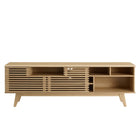 Modway - Render 71 po Meuble téléviseur multimédia, Chêne-8