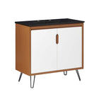 Modway - Energize 36" Vanette de salle de bain - Noir blanc cerise-Vanité de salle de bain moderne du milieu du siècle