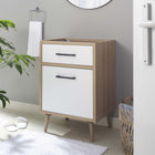 Modway - Maverick 24" Lavabo de l’armoire à vanité de la salle de bain non inclus - Oak White-Assemblée requise
