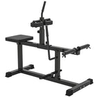 Soozier - Machine à mollets assise réglable-Barre de soutien pour les pieds large, texturée et antidérapante, et doubles supports pour poids olympiques pour plus de polyvalence 