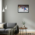 Nathan MacKinnon Colorado Avalanche 20x29Shooting sur toile - Toile encadree - 31" x 22"-Prêt à accrocher - livré entièrement assemblé