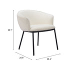 Zuo - Essen Chaise de salle à manger - Ivoire-Garantie limitée de 3 ans
