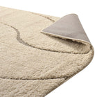 Modway - Jubilant Abondance Abstract Tourbillon Shag Tapis de 5 pi l x 8 pi L - Crème et beige-Non détaché / Tissé à la machine