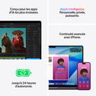 Apple - MacBook Pro 16 po - M5 Pro - CPU 18 cœurs - SSD 1 To - Mémoire 48 Go - Noir infini-Connectez absolument tout - MacBook Pro comprend trois ports Thunderbolt 5, un port de recharge MagSafe 3, une fente pour carte SDXC, un port HDMI, une prise pour écouteurs ainsi que la puce N1 d'Apple pour le Wi-Fi 78 et le Bluetooth 6. Et il prend en charge jusqu'à deux moniteurs externes avec la M5 Pro