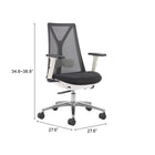 Zuo - Hasso Chaise de bureau - Noir-7