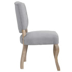 Modway - Array Vintage français rembourré Fauteuil d’appoint de salle à manger - Gris clair-Rembourrage en polyester souple