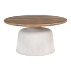 Zuo - Goblet Table basse - Brun/Blanc-Couleur: Brun/Blanc