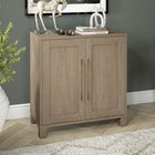 Hudson&Canal - Meuble d'appoint Chabot de 28 po de largeur - Chêne gris vieilli-Dimensions du produit : 14" L x 28" l x 32" H
