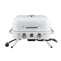 Kenmore - Barbecue de table rétro à 2 brûleurs - perle-Type de combustible : Propane.