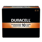 Piles alcalines C 9 V Coppetop de Duracell, paquet de 12-BATTERIES LONGUE DURÉE CONÇUES POUR ÊTRE FIABLES : Les piles alcalines Duracell Coppertop offrent une puissance et une performance durables sur lesquelles vous pouvez compter pour vos appareils électroniques à la maison ou en déplacement