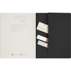 Moleskine - Cahier Etudiant ligné XXL Couverture souple - 8.5" x 11" - Noir-Papier sans acide, 70 g/m2, couleur ivoire : ligné
