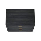 Manhattan Comfort - Table de nuit moderne Evelyn 32" à 3 tiroirs - gris charbon-20 po L x 32 po l x 24 po H