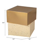 Zuo - Cinza Table d’appoint - Or/Beige-6