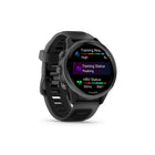 Garmin - Forerunner 570 - 42 mm, aluminium gris ardoise avec bracelet noir translucide/noir-HAUT-PARLEUR ET MICRO INTÉGRÉS : Passez et recevez des appels depuis votre montre lorsqu'elle est jumelée à votre smartphone. Contrôlez les fonctions de votre montre par commande vocale ou utilisez l'assistant vocal de votre smartphone pour répondre à vos SMS et bien plus encore.