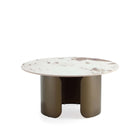 Manhattan Comfort - Table basse moderne et glamour Monica 80 cm (31,49 po) - Or-Mélangez et assortissez avec les tables d’appoint Manhattan Comfort