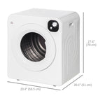HOMCOM - Sécheuse portable compacte 3,22 pi³ - 1300 W - blanc-En plus du séchage, le sèche-linge portable dispose également de capacités de stérilisation 