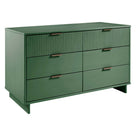 Manhattan Comfort - Granville commode moderne et double commode - vert sauge - ensemble de 2-17,72 po L x 55,04 po l x 48,98 po H