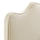 Modway - Athena Rayé Tissu tapis Tête de lit jumelée, Rayures d’avoine-7